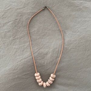 Handmade Peach necklace